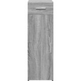  Komoda boja sivog hrasta sonome 30x42,5x93 cm konstruirano drvo | shoptok.hr