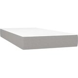  Okvir kreveta s oprugama i madrac svjetlosivi 90x200cm tkanina | shoptok.hr