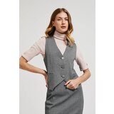 Moodo Women's vest with gray buttons - gray | shoptok.hr