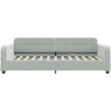  Dnevni krevet na razvlačenje svjetlosivi 90 x 200 cm baršunasti | shoptok.hr