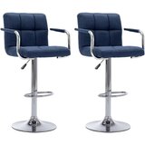  Barski stoli 2 kosa modro blago, (20968633) | Shoptok.si