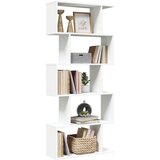 vidaXL Pregrada / regal za knjige 5 razina bijeli 70x24x161 cm drveni Cijene