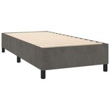  Box spring s madracem LED tamnosivi 90x200 cm baršun | shoptok.hr