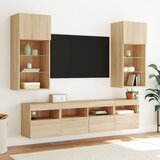  Zidni TV ormarići LED 2 kom boja hrasta sonome 40x30x40 cm | shoptok.hr