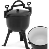 Royal Catering Emajliran litoželezni lovski lonec s pokrovom nad ognjem, 4 litre, (21095989) Cene