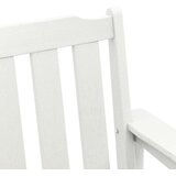  Vrtna klupa Bijelo 120 x 59 x 88 cm HDPE | shoptok.hr