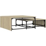 Furnova Komplet mizic 2-delni sonoma hrast inženirski les in kovina, (21913384) | Shoptok.si