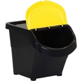  Slagajuće kante za smeće s poklopcima 3 kom crne PP 78 L | shoptok.hr