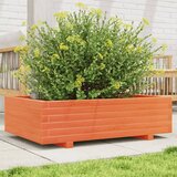  Vrtna sadilica voštano smeđa 90 x 60 x 26,5 cm masivna borovina | shoptok.hr