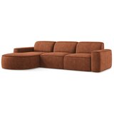 Makamii Kutna garnitura od šenila boja terakote (s lijevim kutom/s ležaljkom) Omao – | shoptok.hr