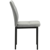 P & B STOL, kovina, tekstil siva | Shoptok.si