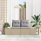  Vrtni kauč s jastukom Bež 184 x 62 x 69 cm poliratan | shoptok.hr