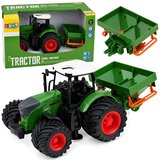  Poljoprivredni traktor s gumenim kotačima za sijačicu Poljoprivredni stroj 1:24 | shoptok.hr