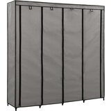  Ormar s 4 odjeljka sivi 175 x 45 x 170 cm | shoptok.hr