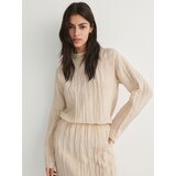 Reserved bluza iz zmečkane tkanine - ebenovina | Shoptok.si