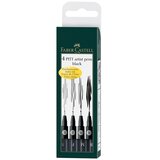 Faber-Castell Flomastri Faber-Castell Pitt 199, črni, (S, F, M, B), 4 kosi Cene