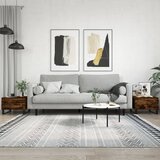 vidaXL Klubska mizica 2 kosa dimljeni hrast 50x46x35 cm inženirski les Cene
