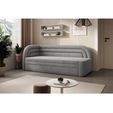 ELTAP Siva sklopiva/s prostorom za odlaganje sofa od bouclé tkanine s lijevim kutom 223 cm Fabillo – | shoptok.hr