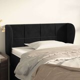  Uzglavlje s ušima crno 103x23x78/88 cm baršunasto Cijene