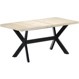 vidaXL Jedilna miza bela 160x80x75 cm trden mangov les Cene