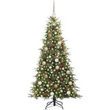 vidaXL Umetno Zložljivo Božično Drevo Zelena 180 cm PE in PVC | Shoptok.si