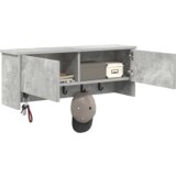  Vješalica za kapute na zidu Beton siva 80 x 20 x 30 cm | shoptok.hr