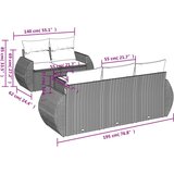 vidaXL 6-dijelni set vrtnih sofa s jastucima bež od poliratana | shoptok.hr