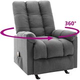  Masažni naslonjač od tkanine svjetlosivi | shoptok.hr
