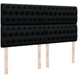 vidaXL Otomanski krevet s madracem crni 160x200cm od tkanine | shoptok.hr