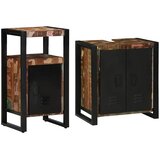  Set namještaja za kupaonicu 2 pcs Čvrsto drvo iz reciklaže | Eponuda.com