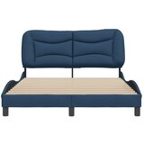  Okvir za krevet bez madraca Hvar plavi 140 x 190 cm od tkanine | Eponuda.com