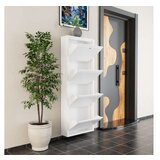 Hanah home Ormar za cipele Locking 4 Piece Metal White | ePonuda.com