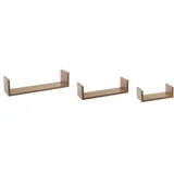 Zidne police 3 kom FIXY 22x10x7, 32x10x8,5, 42x10x10cm