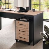 MID.YOU PREDALNIK NA KOLESCIH črna, hrast artisan | Shoptok.si