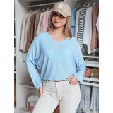 DStreet Sweter damskie one size oversize NORVAN błękitny Cijene