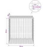  Gabion s žicom debljine 3,5 mm i mrežom 5x2,5 cm 50x50x50 cm Slike