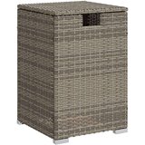 vidaXL Zaščita za plinsko jeklenko siva 40x40x60 cm poli ratan | Shoptok.si