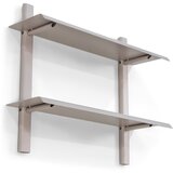 Spinder Design Sivo-bež večnivojska kovinska polica 60 cm Hola – | Shoptok.si