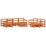  Set lounge namještaja za vrt 10 pcs Vosak Smeđa - Vosak smeđa | shoptok.hr