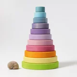 Grimm's - Zložljivi stožčasti stolp - pastelne barve