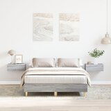 vidaXL okvir kreveta Siva sonoma Konstrukcijsko drvo 123 x 193 x 25 cm | shoptok.hr