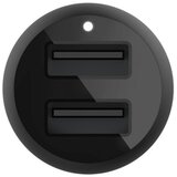 Belkin CCB001btBK Boost Charge punjač za auto upaljač Dual USB-A 24W, crni | shoptok.hr