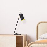 Opviq lights Črna/v zlati barvi namizna svetilka s kovinskim senčnikom (višina 55 cm) Sivani – | Shoptok.si