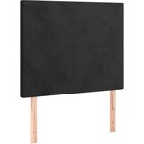 Maison Chic Posteljno vzglavje - Vzglavna omarica 2 kosa črno 80x5x78/88 cm žamet, (22077777) | Shoptok.si