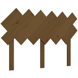 Maison Chic posteljno vzglavje - vzglavna omarica - nočna omarica medeno rjavo 122,5x3x80,5 cm trdna borovina, (21707167) | Shoptok.si