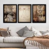 Wallity Set uramljenih slika 3SC_UN6809471, 3 Dela | ePonuda.com