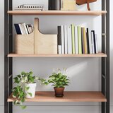  Zidna polica svjetlosmeđa 80 x 60 x 2 cm od obrađene hrastovine | shoptok.hr