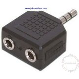 Audio AC-012 3.5mm STEREO PLUG 2X3.5mm adapter Cene