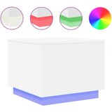 Maison Chic Klubska mizica - kavna mizica - Nizka mizica z LED lučkami bela 50x50x40 cm, (21752315) Cene