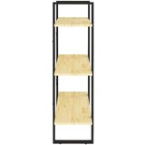 vidaXL ormarić za knjige s 3 razine 80 x 30 x 105 cm masivna borovina | shoptok.hr
